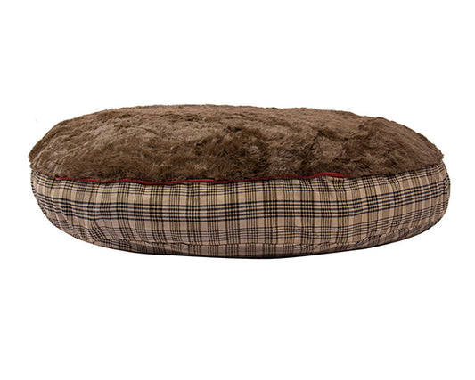 5/A Baker Plaid Round Dog Bed