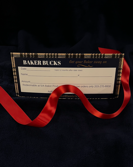 Baker Bucks Gift Certificates