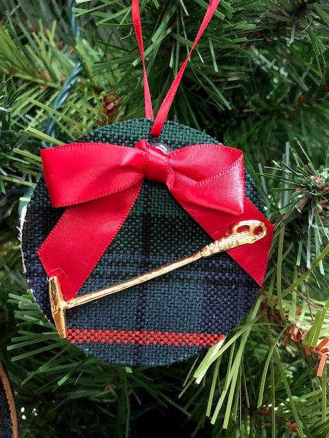Tartan Plaid Polo Mallet Gold Plated
